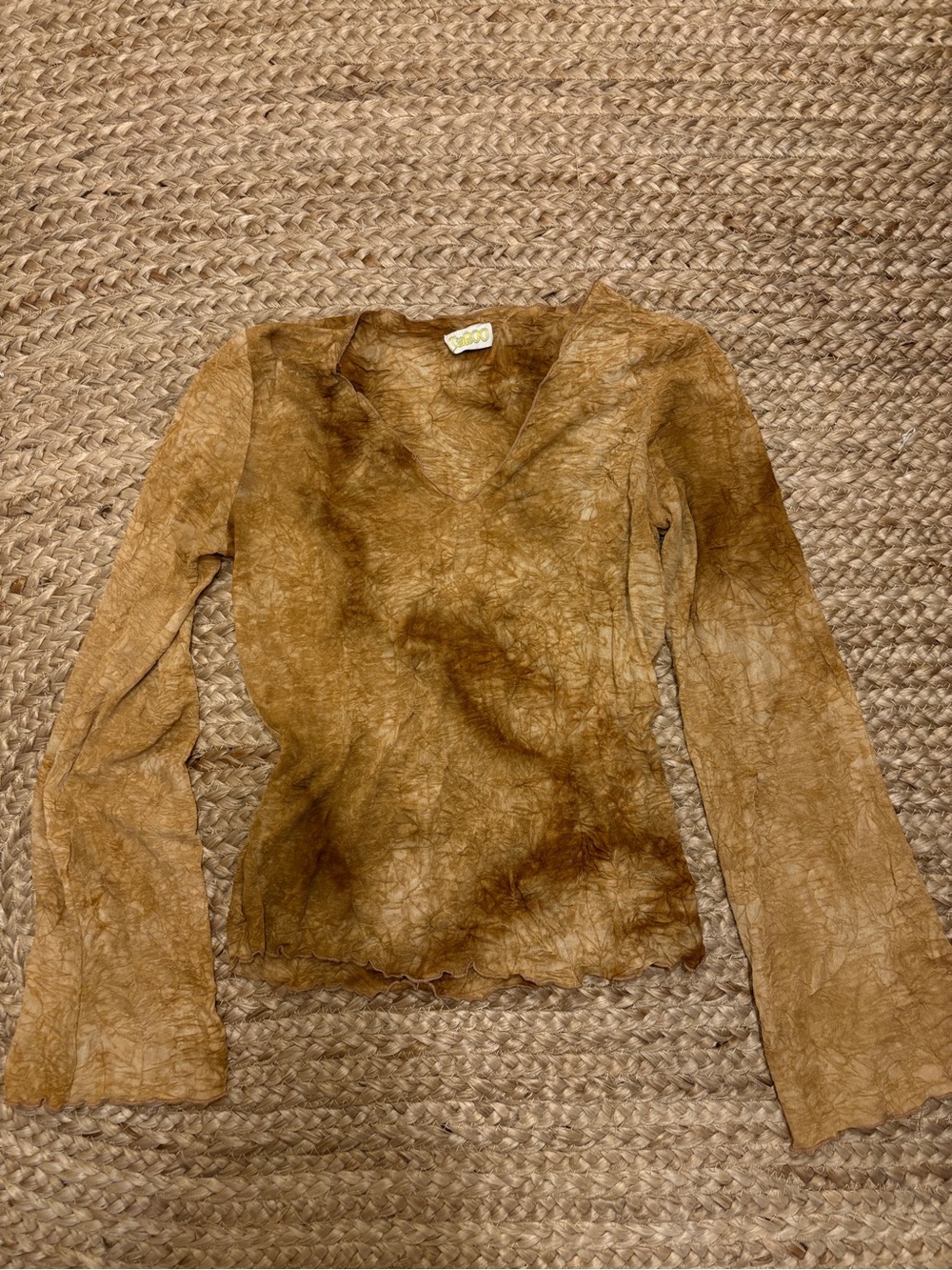 Taroo Vintage Tie Dye Long Sleeve Top